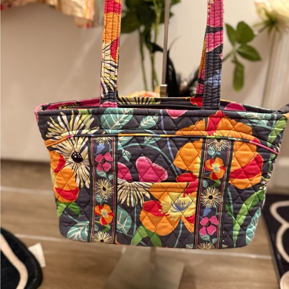 Vera Bradley Mandy Tote Bag in "Jazzy Blooms" Pattern - Picture 3 of 16